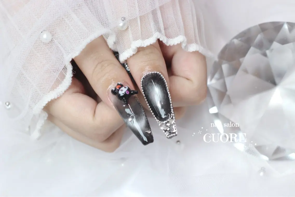 ネイル グラデーション マグネットネイル ハンドネイル nail salon CUOREのネイルデザイン