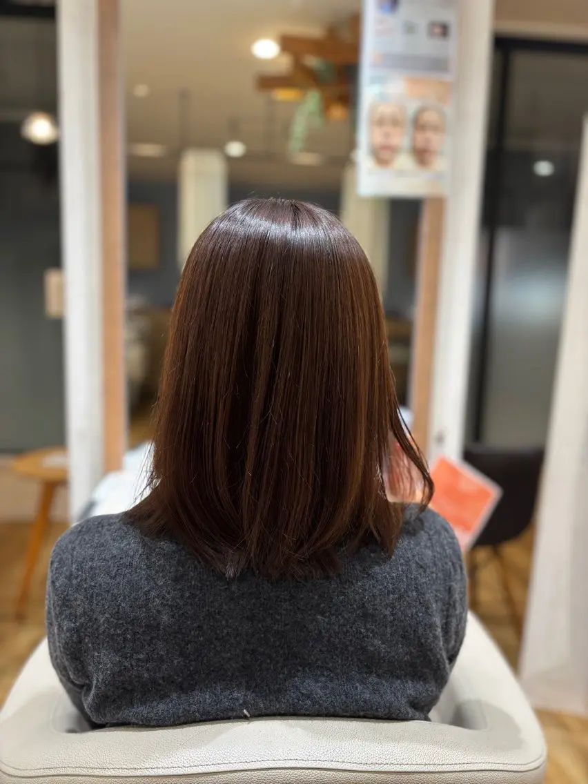 ミディアム ヘアカラー トリートメント ase.糸島店 MAIのヘアスタイル