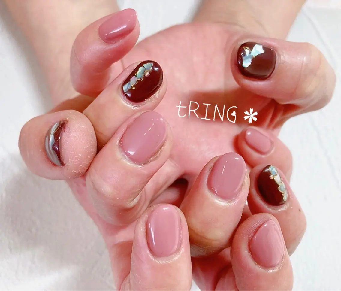ネイル ハンドネイル tRING* しいの木台のネイルデザイン