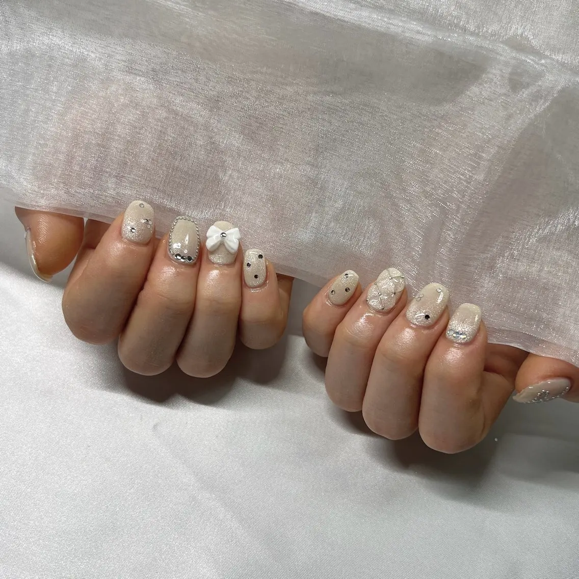 ネイル ジェルネイル 韓国ネイル ラメ(グリッター) マグネットネイル ミラーネイル ハンドネイル nail salon Rewardのネイルデザイン