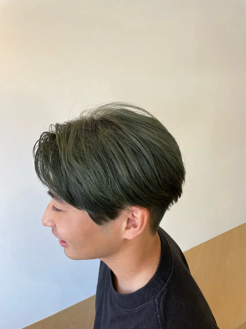 ショート カラー メンズ カット ヘアカラー トリートメント 艶カラー/レイヤー カット🫧あいりのヘアスタイル