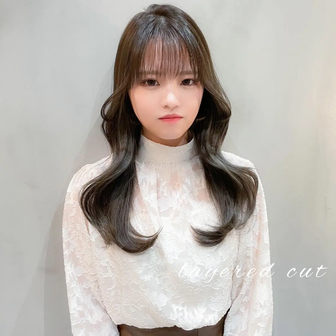 ロング くびれヘア 韓国風ヘア カット ヘアカラー トリートメント LOMA🇰🇷 銀座クボタのヘアスタイル