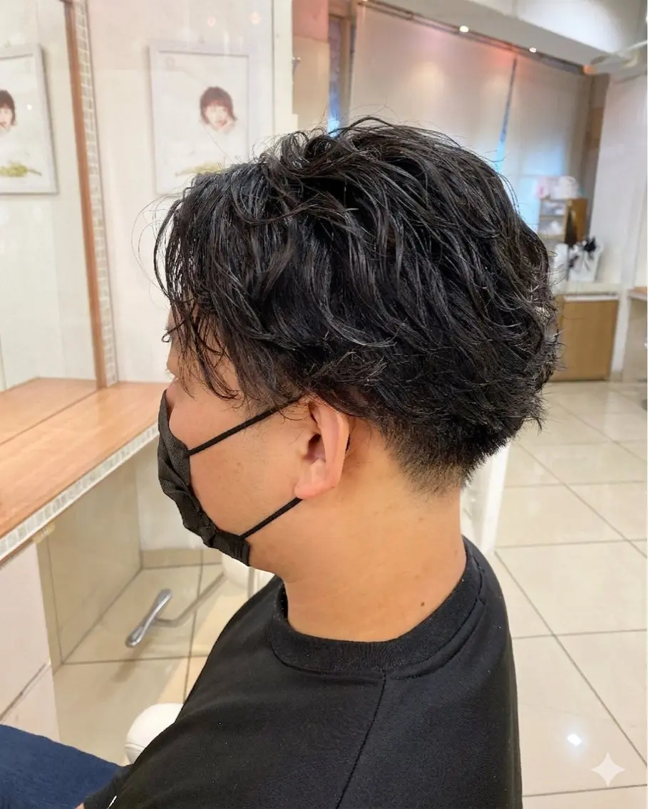 【さらにカッコ良く】メンズカット✂️+ツイストスパイラル、波巻きパーマ✨の写真