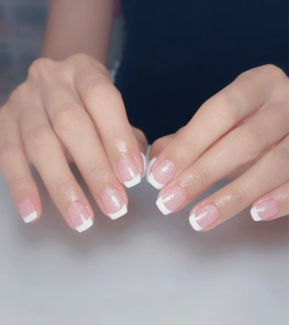 ネイル オーロラネイル 長さ出し フットネイル 韓国ネイル ラメ(グリッター) ハンドネイル 👍thumbs up nail👍のネイルデザイン