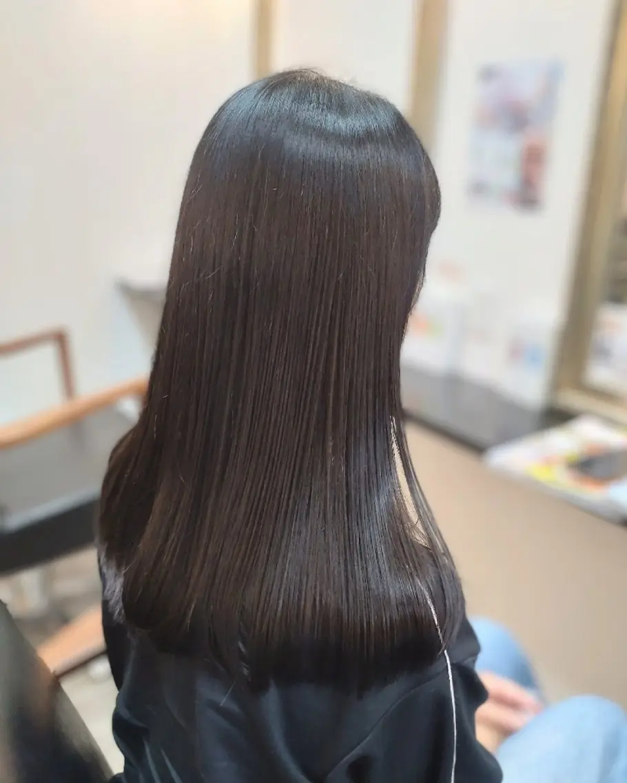 ロング 縮毛矯正 Ｒ＆Ｒ倉敷店 TOMOCOのヘアスタイル