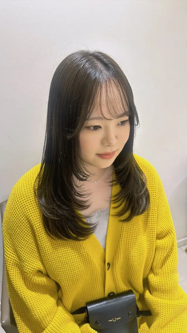 ロング カラー ヘアカラー トリートメント 艶髪/髪質改善 縮毛矯正/まりのヘアスタイル