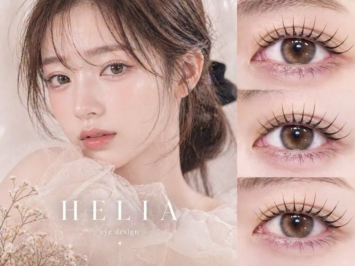 マツエク・マツパ 束感まつ毛 韓国風マツエク パリジェンヌラッシュリフト まつげパーマ 一重×まつ毛パーマ マツエク Eye Salon HELIA 十三店のマツエク・マツパデザイン