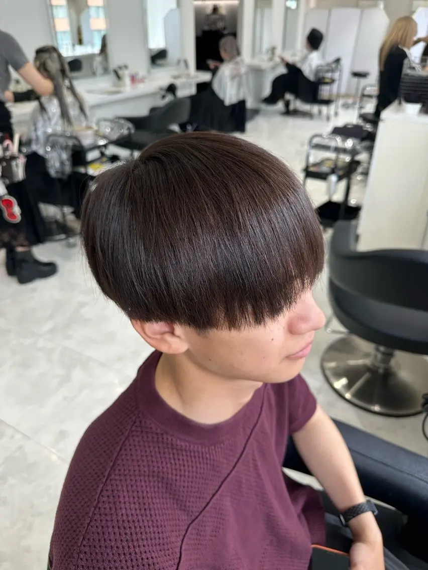 ショート パーマ メンズ カット 縮毛矯正 🐺韓国風メンズ特化 あさひ🐺のヘアスタイル