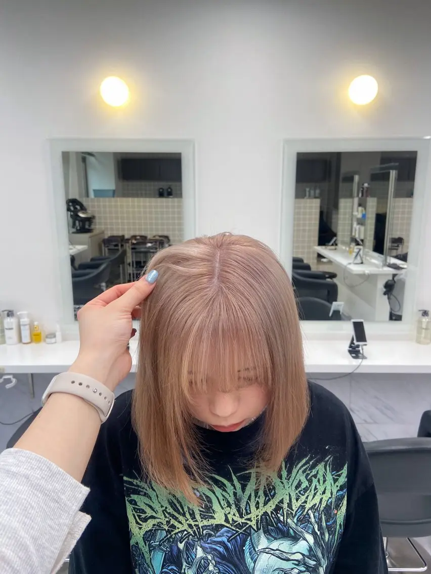カラー ヘアアレンジ Over hair_ misakiのヘアスタイル