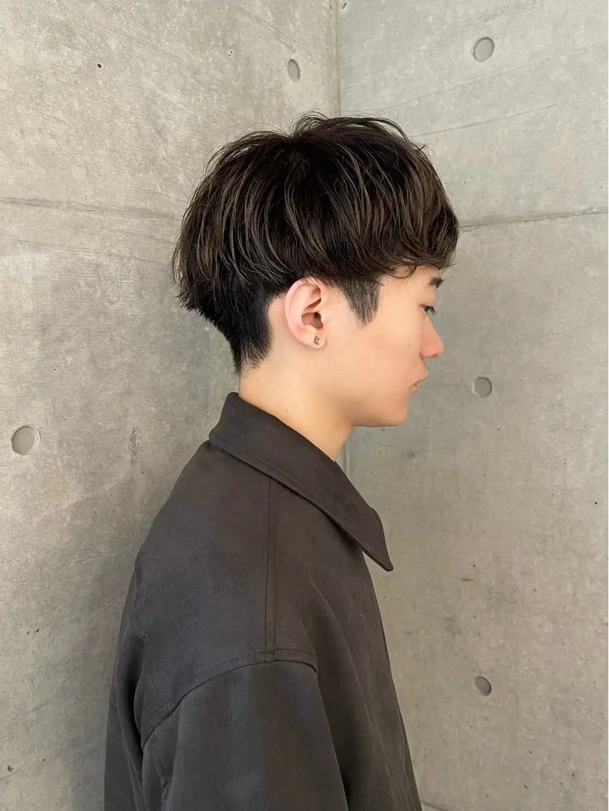 カラー パーマ メンズ メンズパーマ 刈り上げ ニュアンスパーマ カット パーマ ハッシュカット/ハイ トーン/HIROKIのヘアスタイル