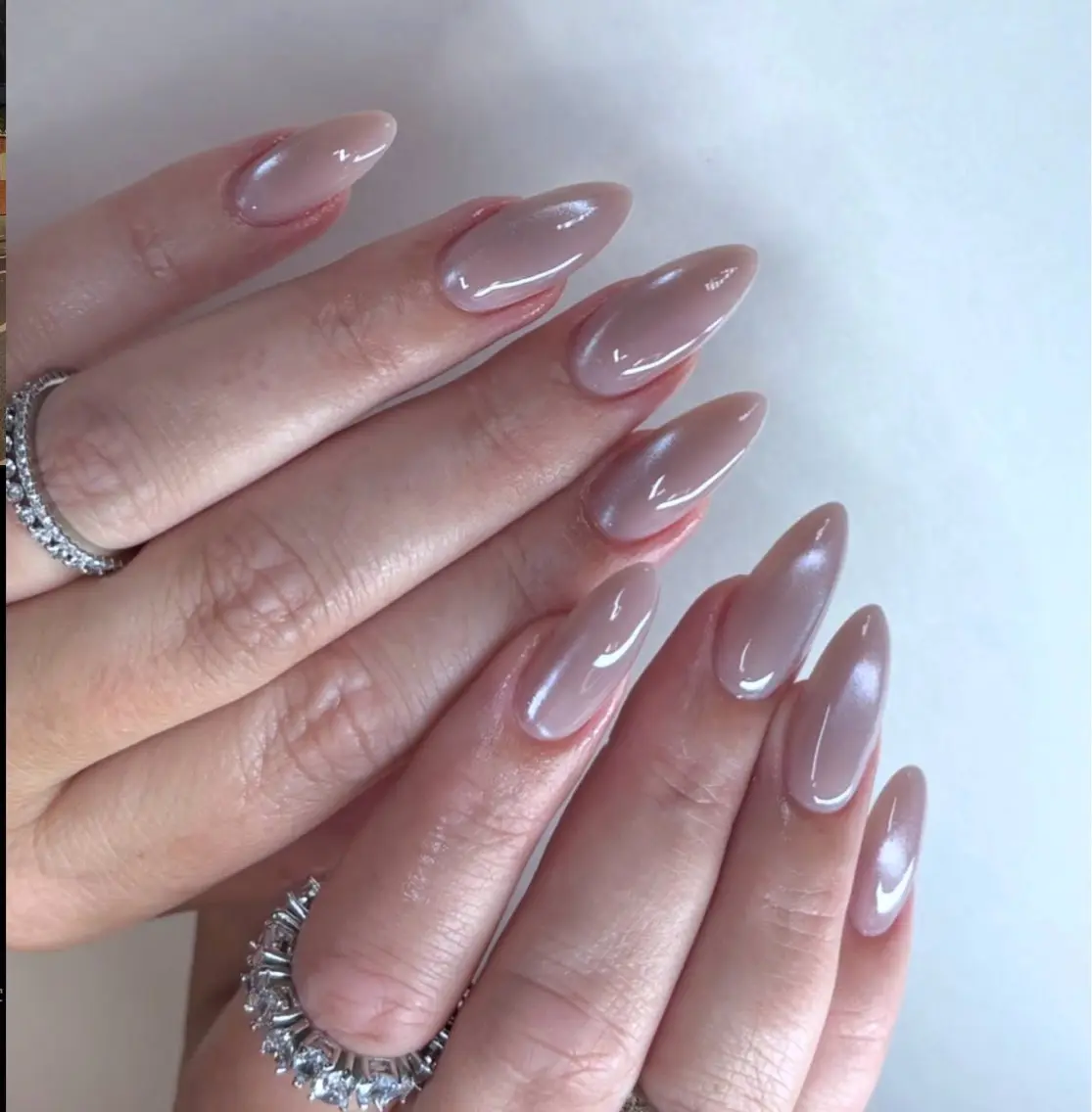 ネイル チークネイル 長さ出し フラッシュネイル フレンチネイル グラデーション ハンドネイル Lenie Nail Salonのネイルデザイン