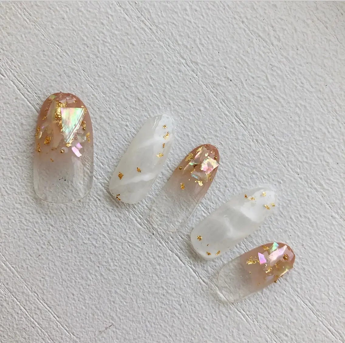 ネイル アートネイル 大理石ネイル(マーブル) ニュアンスネイル rina eye&nailのマツエク・マツパデザイン