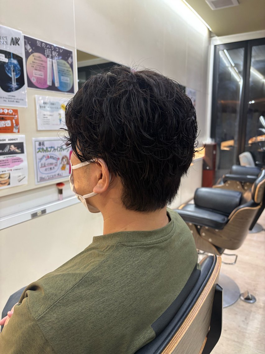 メンズ メンズパーマ 沖野 愛恵のヘアスタイル