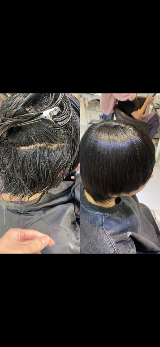 ショート 縮毛矯正 tatsuya新宿 縮毛矯正/髪質改善のヘアスタイル