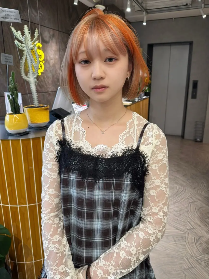 ショート カラー ヘアカラー トリートメント 🧡色落ちまで2度 楽しめる🧡ヨシキのヘアスタイル