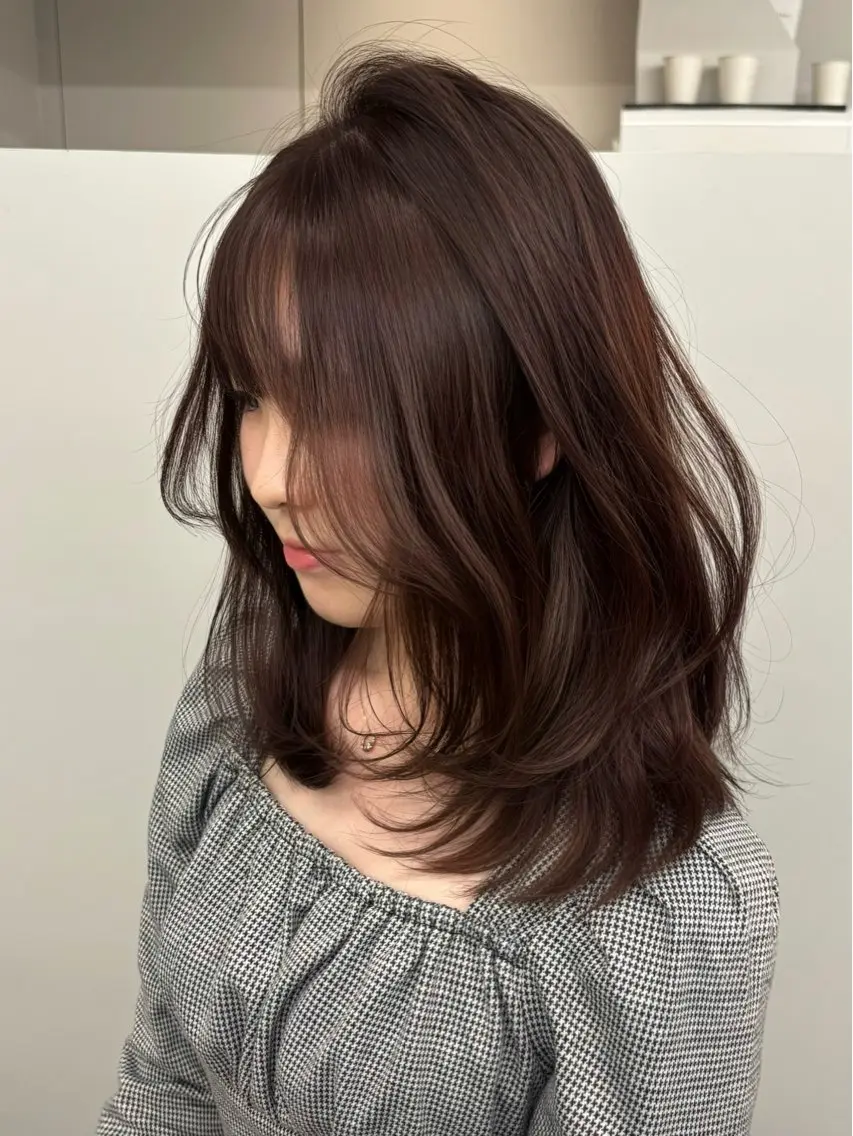 ミディアム カラー ヘアカラー 🎀 レイヤーカット カラー / 錦糸町のヘアスタイル