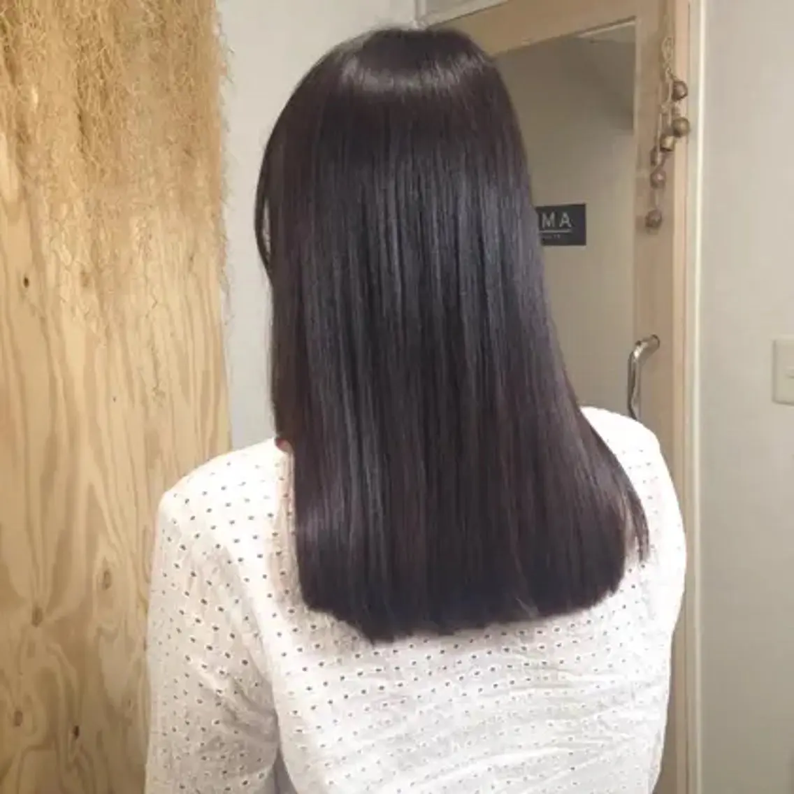 ミディアム ヘアカラー 縮毛矯正 トリートメント 髪質改善&艶カラー sotaのヘアスタイル