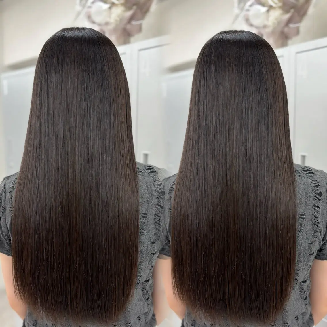 ロング 縮毛矯正 coco ウナのヘアスタイル