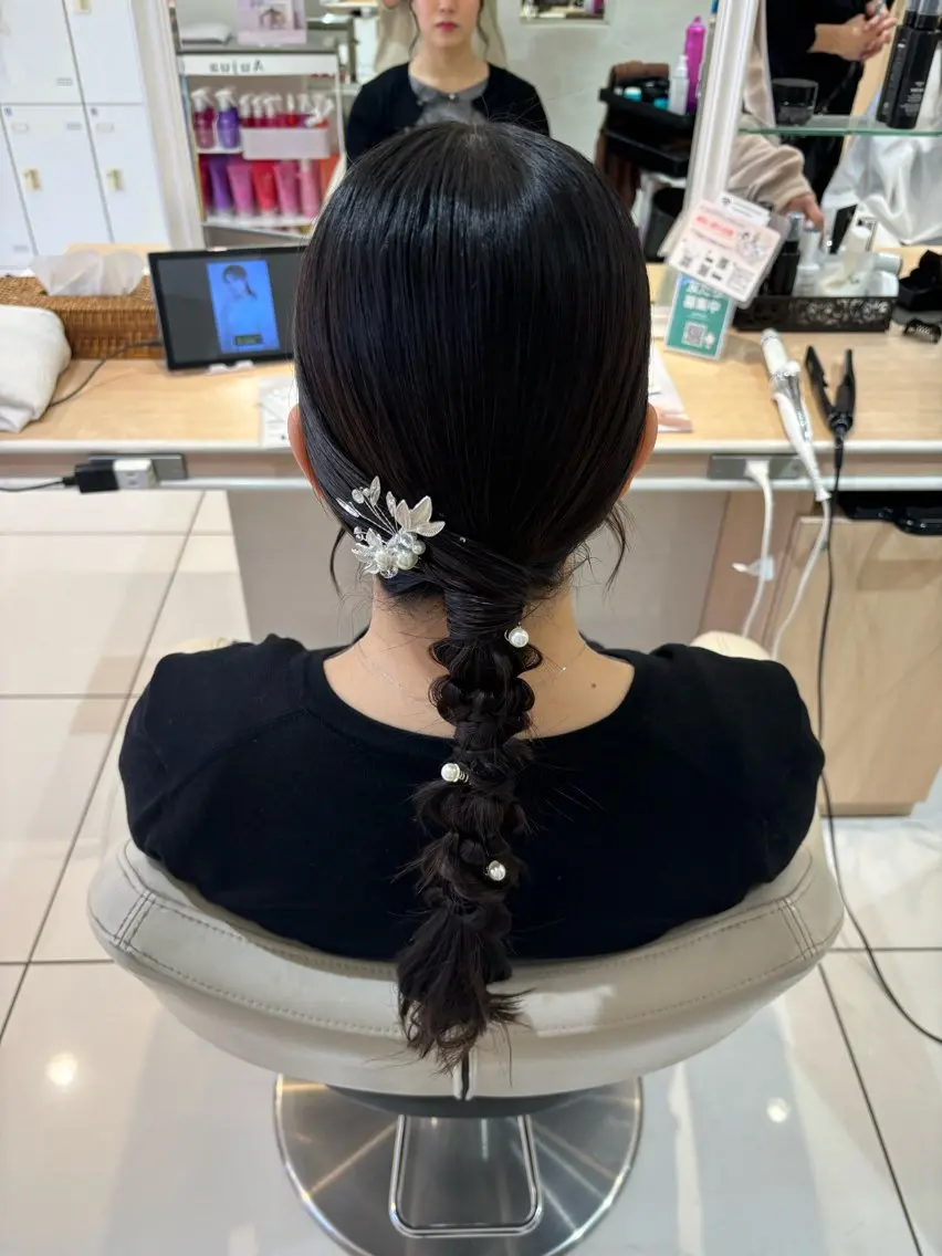 ロング ヘアアレンジ ヘアセット 宮永 璃沙のヘアスタイル