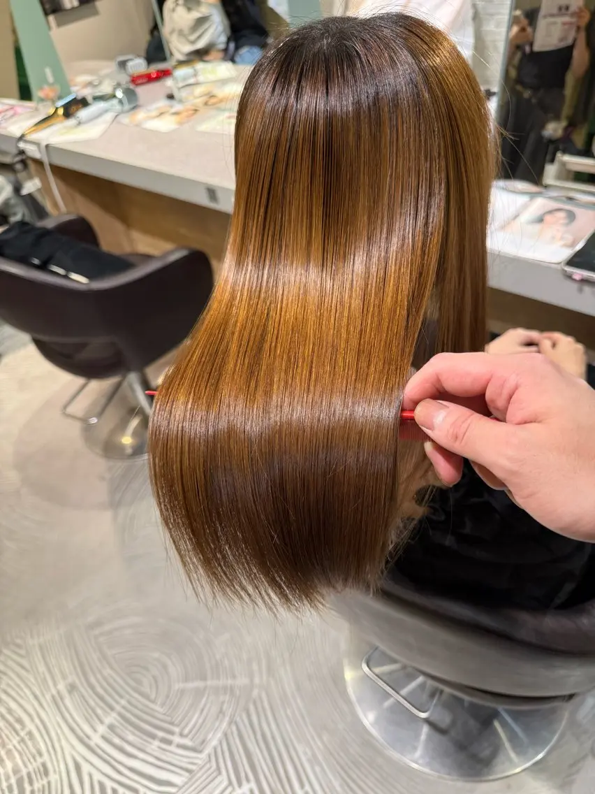ロング 縮毛矯正 札幌艶髪/メンズ✂️ 盛れ髪/網野制流のヘアスタイル