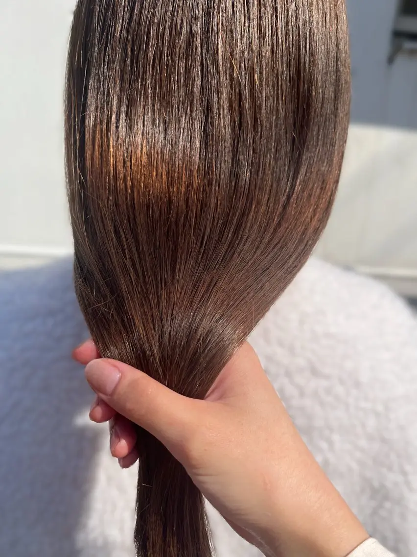 ロング カラー ブラウンカラー マロンブラウン ヘアカラー saaya💙 レイヤーカットのヘアスタイル