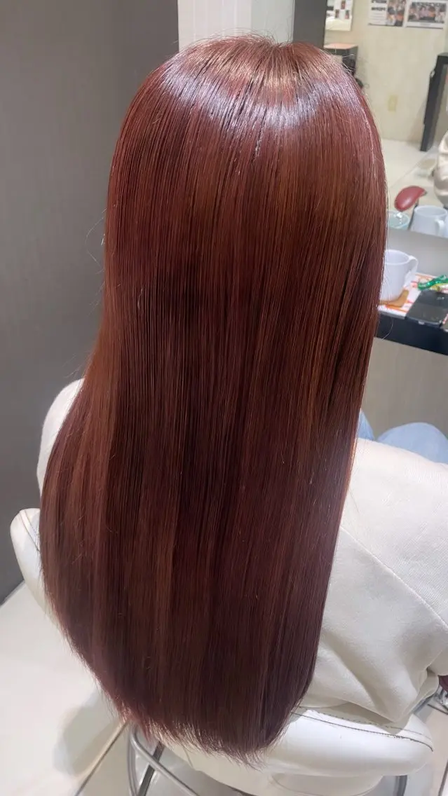 ロング カラー ヘアカラー トリートメント 💞暖色カラー 💞risaのヘアスタイル