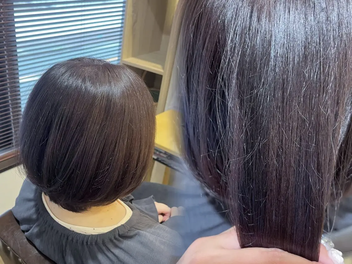 カラー グレージュ ラベンダーカラー ラベンダーグレージュ ラベンダーグレー ヘアカラー ☁️艶カラー☁️田邉 栞璃のヘアスタイル