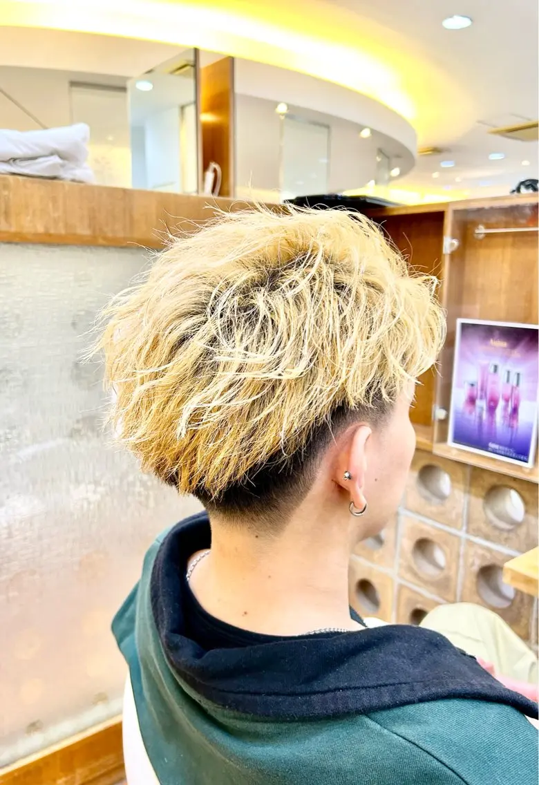 カラー メンズ カット ヘアカラー 相模大野メンズ パーマ　仁翔のヘアスタイル