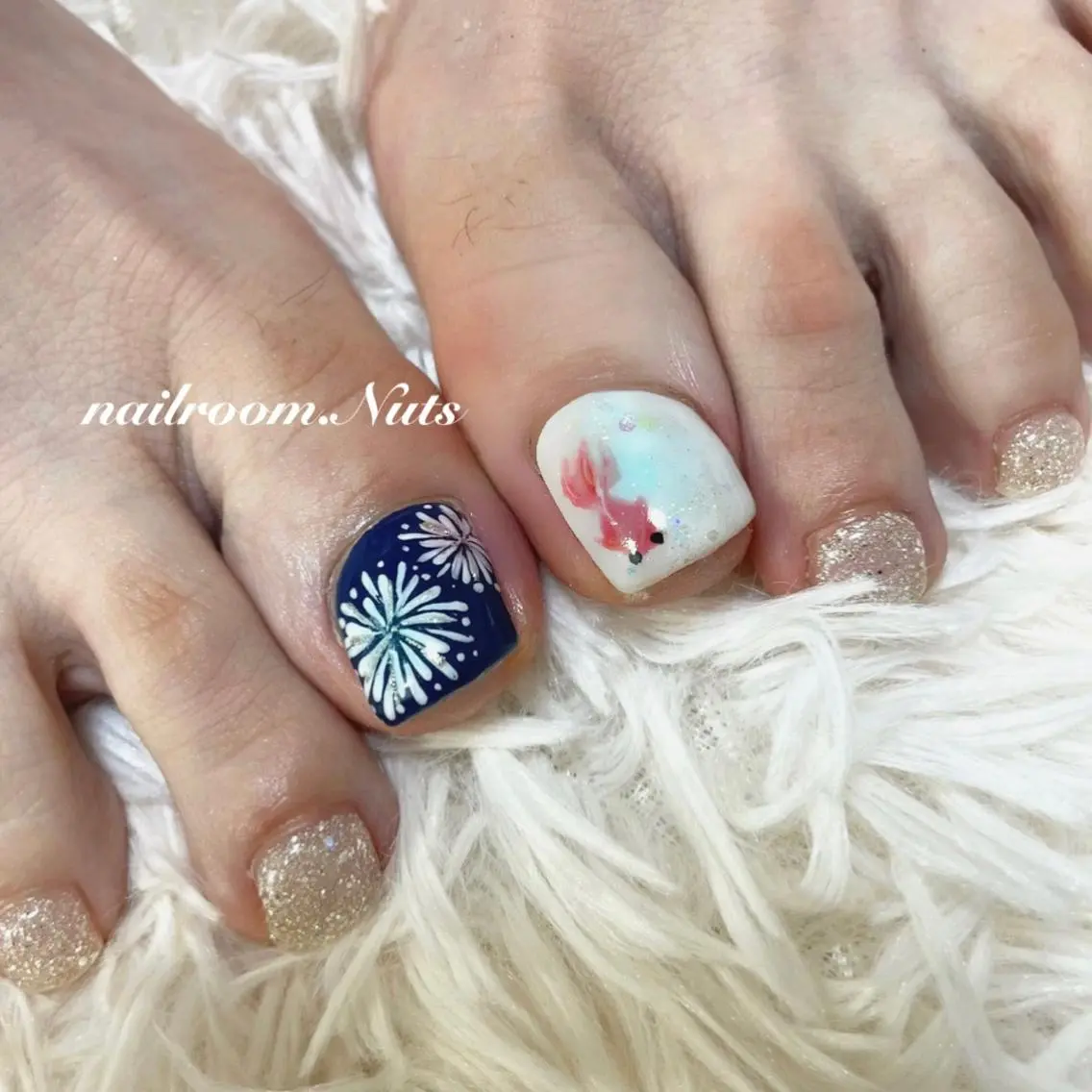 初回他店オフ無料✨Foot【親指アートコース】の写真