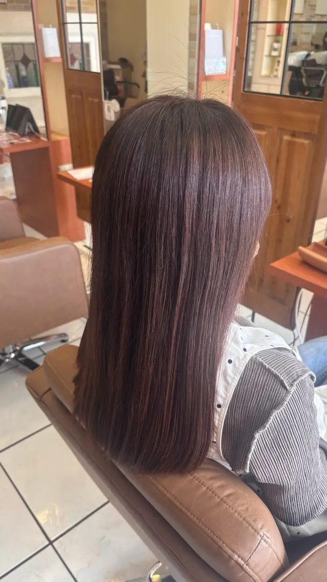 ロング カラー 艶カラー 髪質改善 🍓苺奈のヘアスタイル