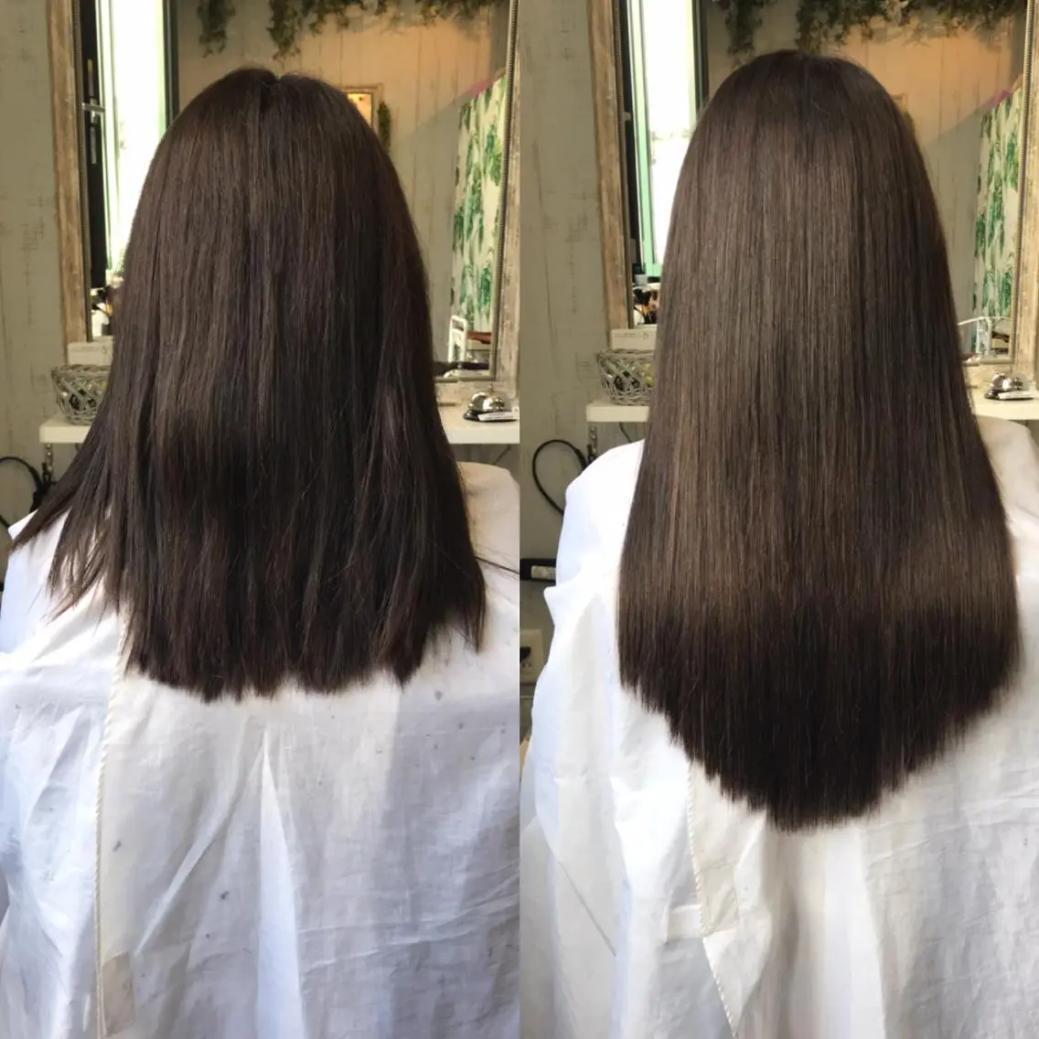 カラー ロング ヘアアレンジ 大阪レミーエクステ チビ編み込みのヘアスタイル