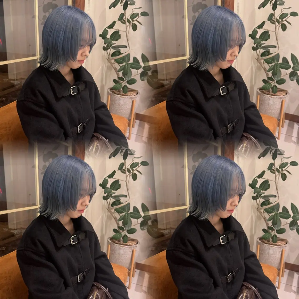 ショート カラー ヘアカラー MEGU/layer cut/透明感カラーのヘアスタイル
