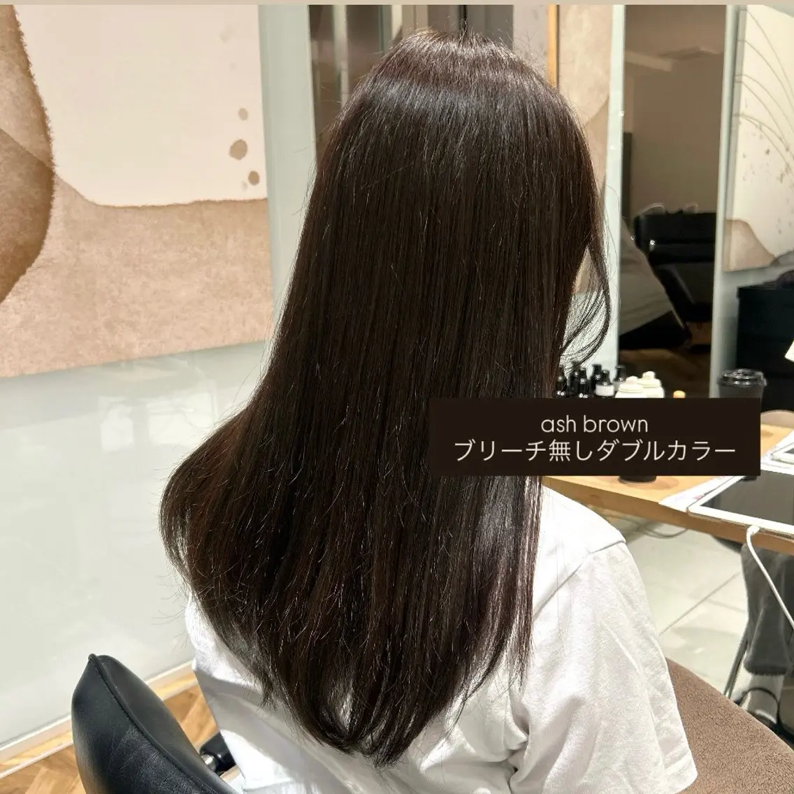 カラー ブリーチ ブラウンカラー 透明感カラー ダブルカラー ブリーチなしカラー ヘアカラー サラ艶/韓国ヘア ︎🌟璃奈 (ﾘﾅ)のヘアスタイル