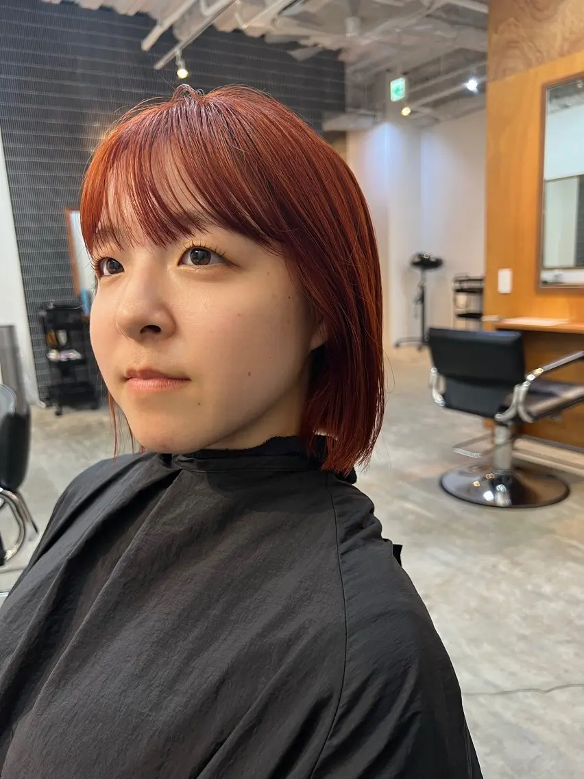 ミディアム カラー 三谷はるな /名古屋/本山のヘアスタイル