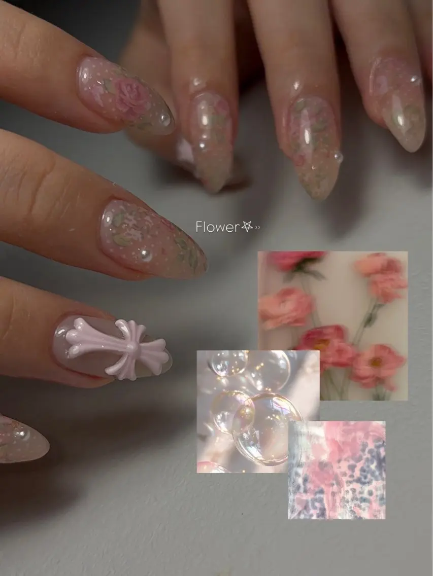 ネイル 韓国ネイル ハンドネイル nué nail 【halu】のネイルデザイン