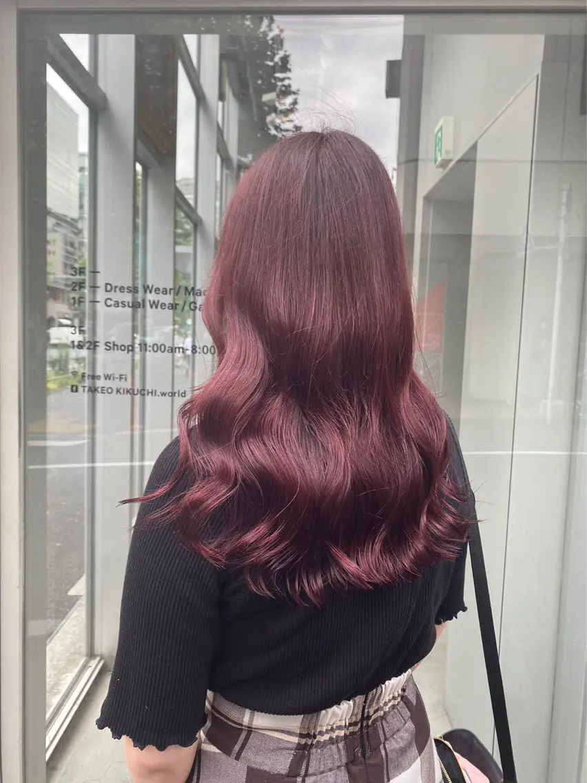 セミロング カラー 大人っぽ♡上品な暖色 TAKAKIのヘアスタイル