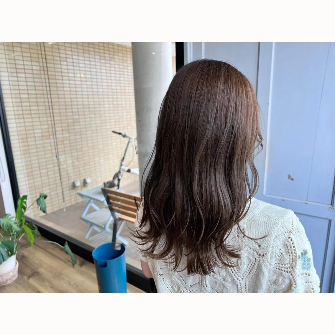 ロング カラー ブラウンカラー ヘアカラー トリートメント ツキダテ ユイのヘアスタイル