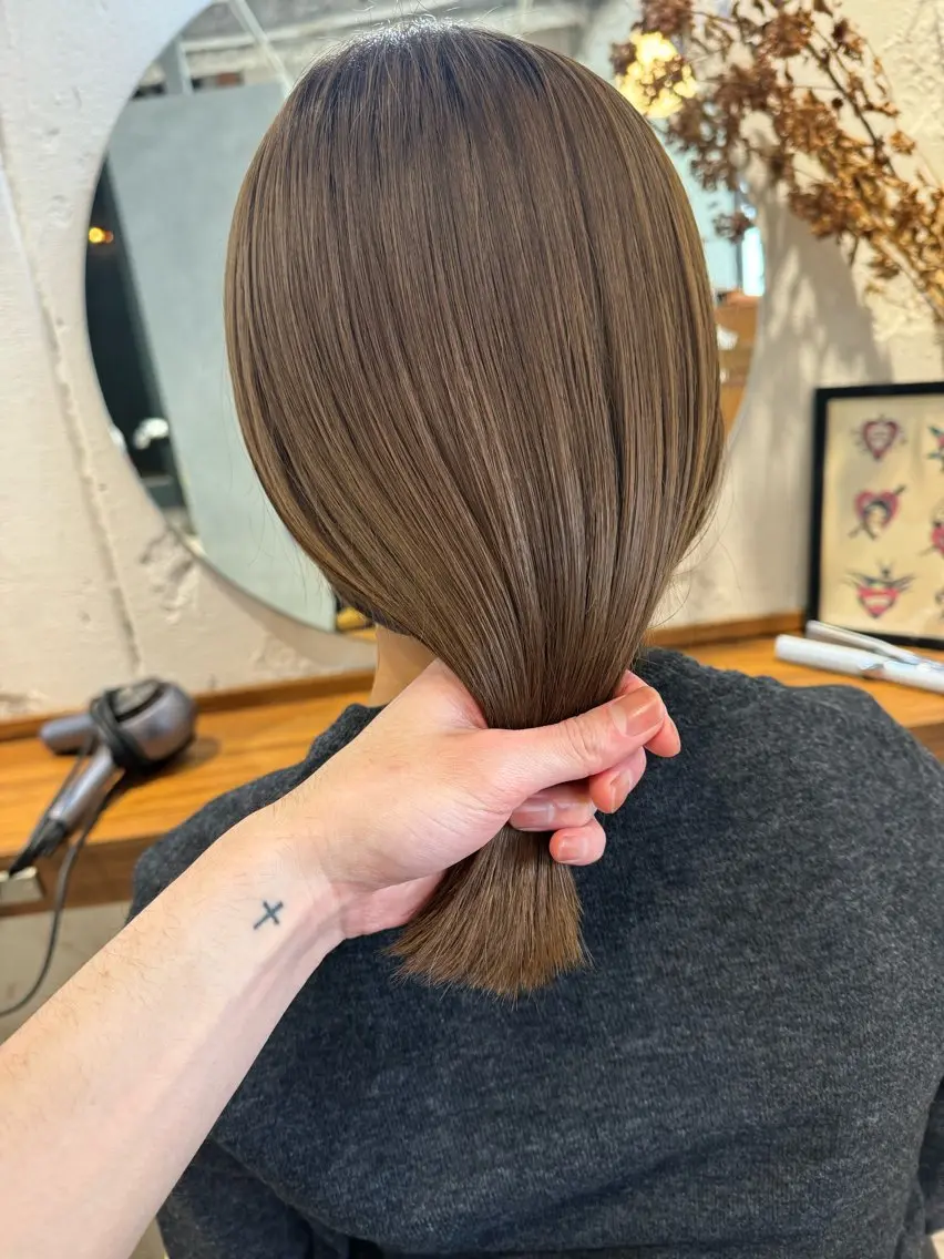 ミディアム カラー ヘアカラー トリートメント 【代表】 辻龍樹のヘアスタイル