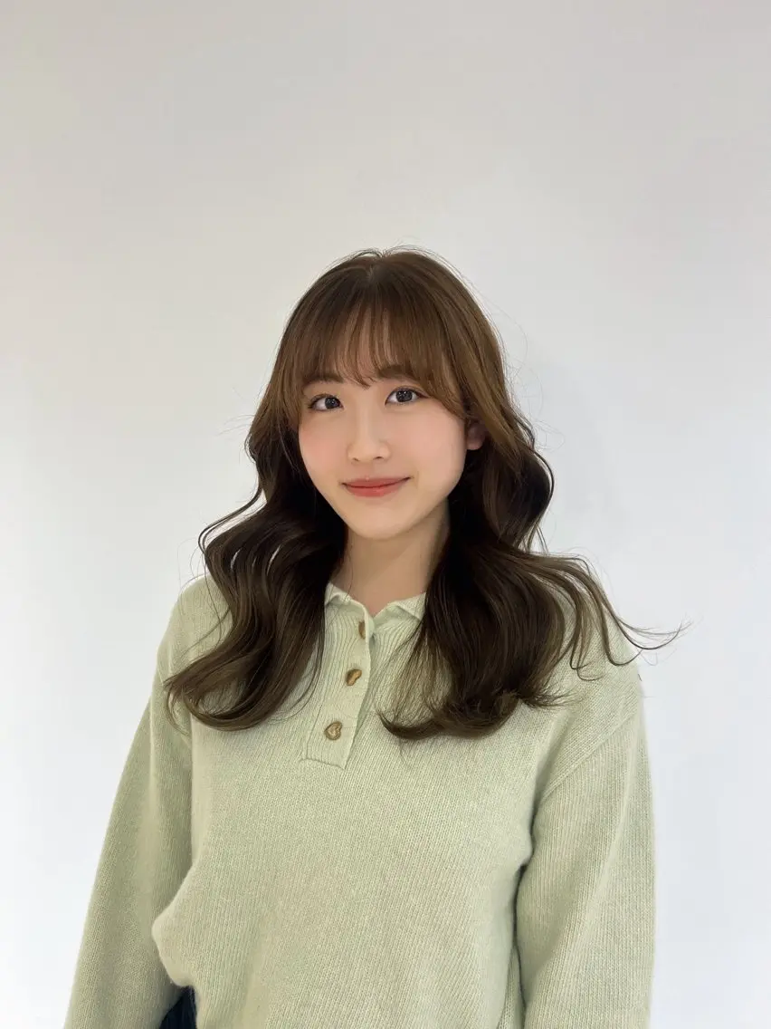 ミディアム 海外風レイヤー🎀 新宿MOMOKA🍑のヘアスタイル