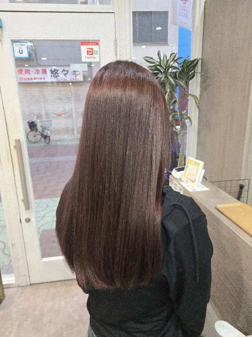 カラー ロング カット ヘアカラー 暖色🍎透明感カラー 🩵小林かりんのヘアスタイル