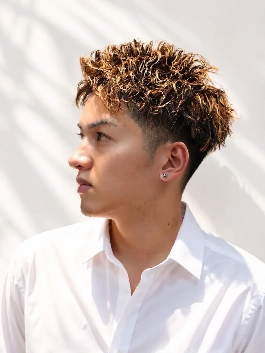 ショート パーマ 平井 沖昌のヘアスタイル