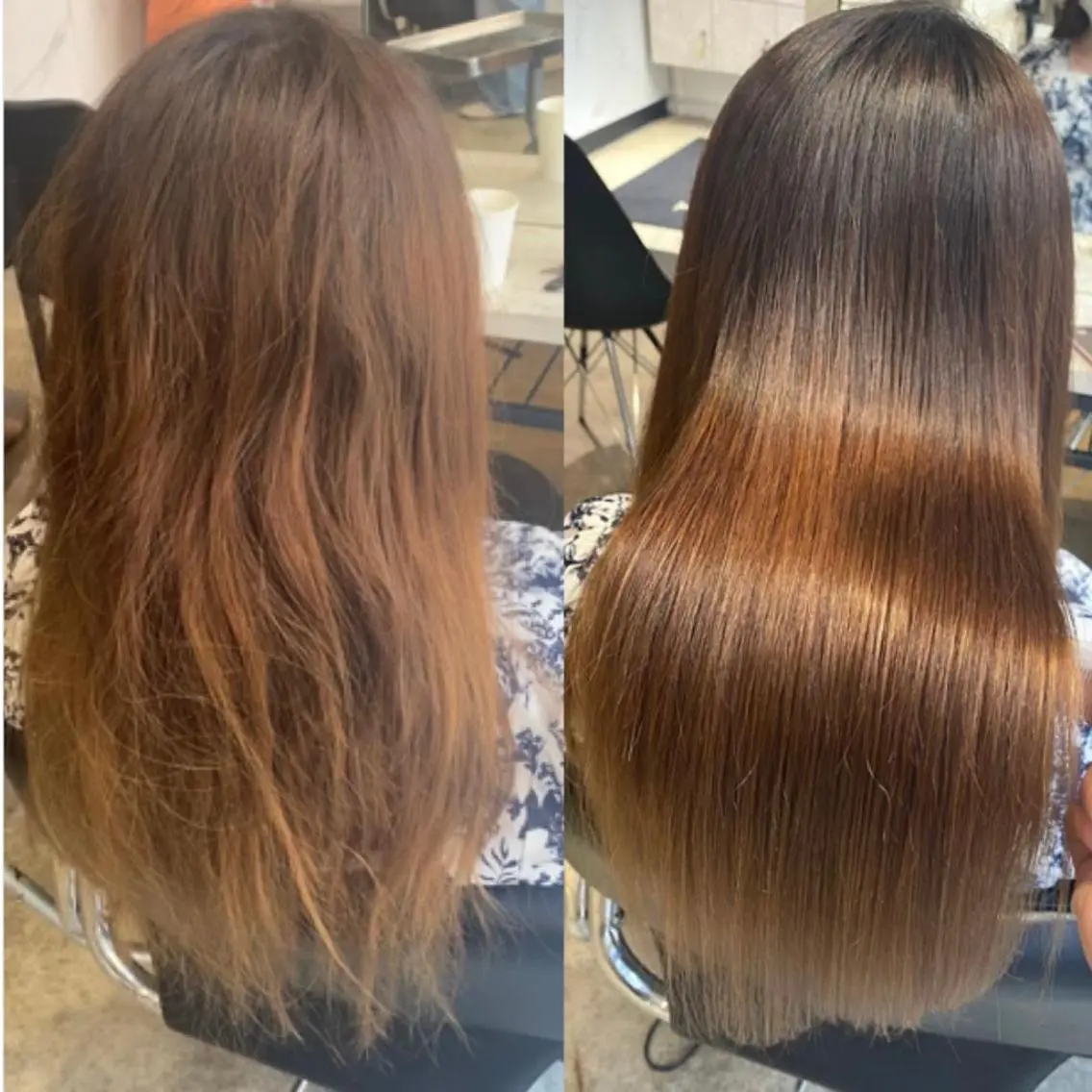 ロング パーマ ヘアアレンジ 縮毛矯正 トリートメント 新宿⌇韓国風ヘア ⌇透明感カラーのヘアスタイル