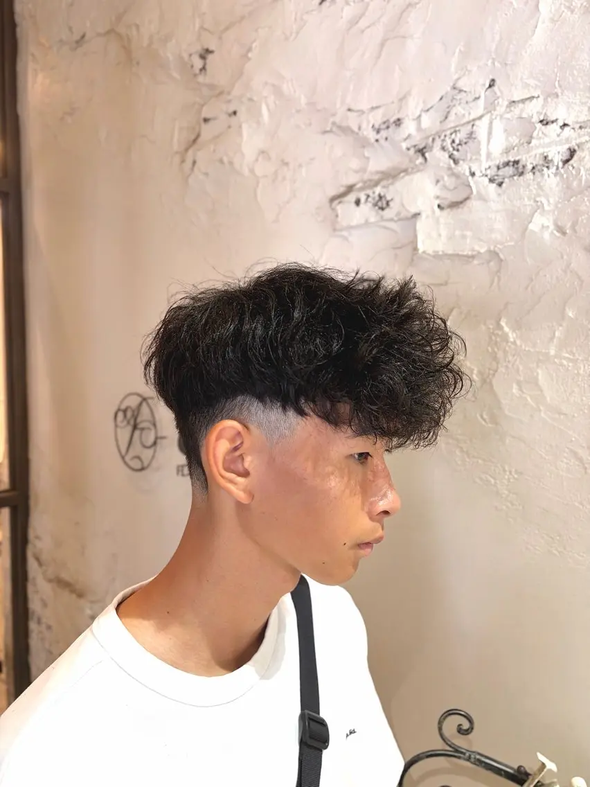 メンズ メンズパーマ スペインカール カット パーマ 太田悠佑/ショ ート/パーマ🌀のヘアスタイル