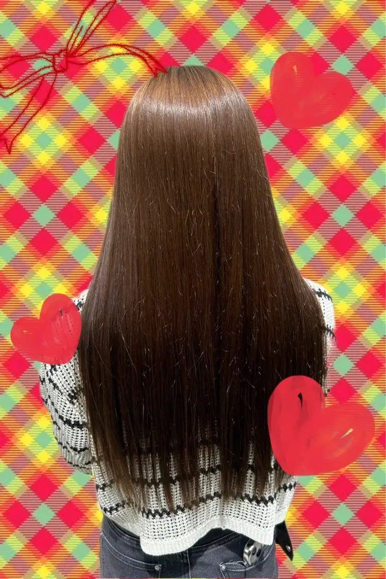 ロング 縮毛矯正 ヘアカラー 🌈キムラ ヒナタ🌈のヘアスタイル