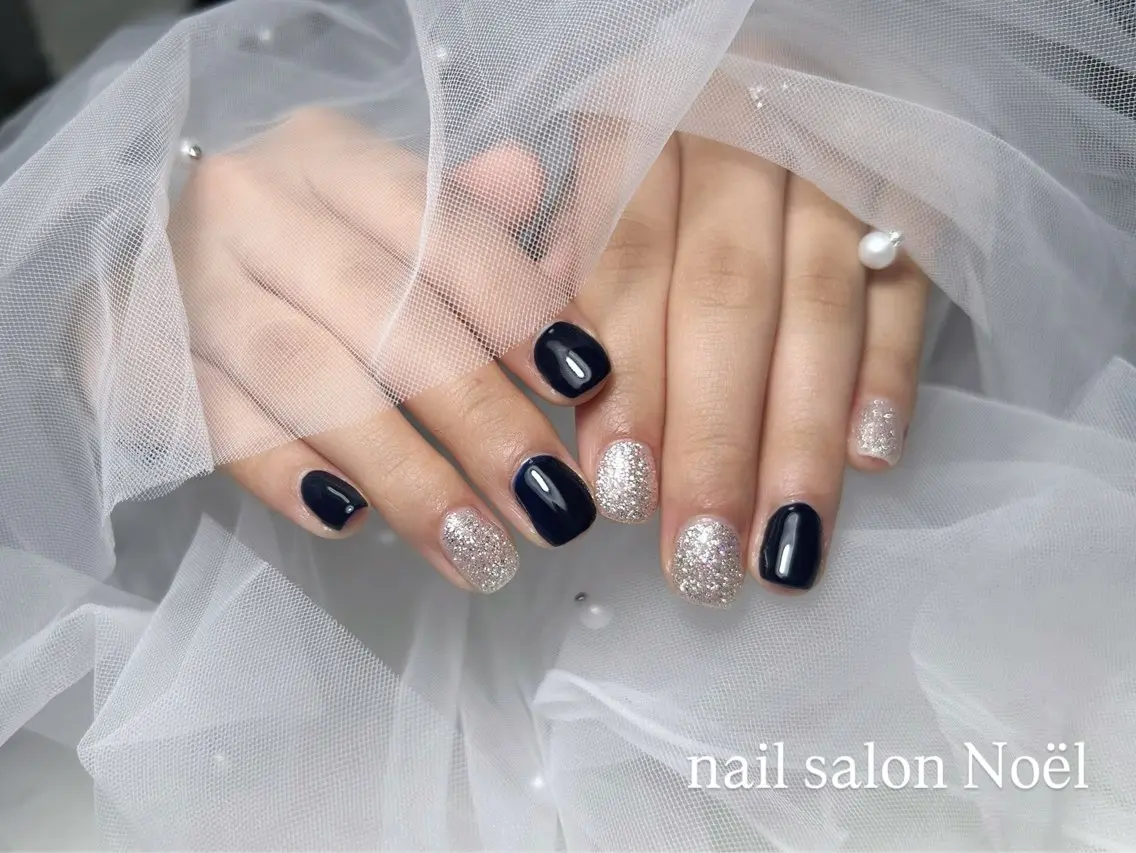 ネイル フラッシュネイル ワンカラーネイル nail salon Noël_赤磐のネイルデザイン