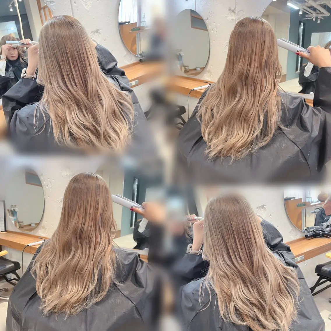 ロング カラー カット ヘアカラー トリートメント 岡本 太陽☀️のヘアスタイル