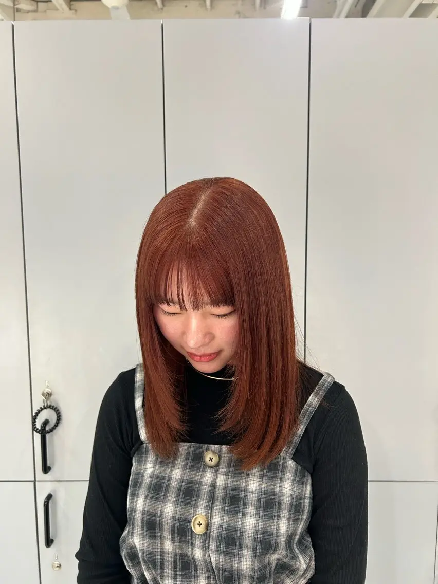 ミディアム ヘアカラー hana _のヘアスタイル