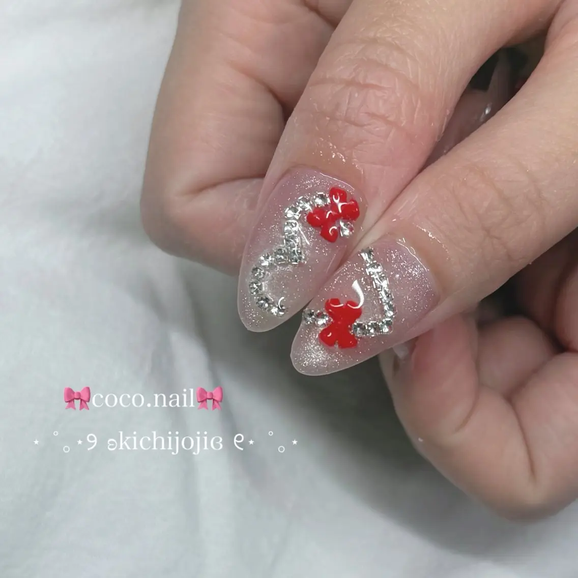 ネイル ハンドネイル coco.nail/ y2k/ワンホンのネイルデザイン