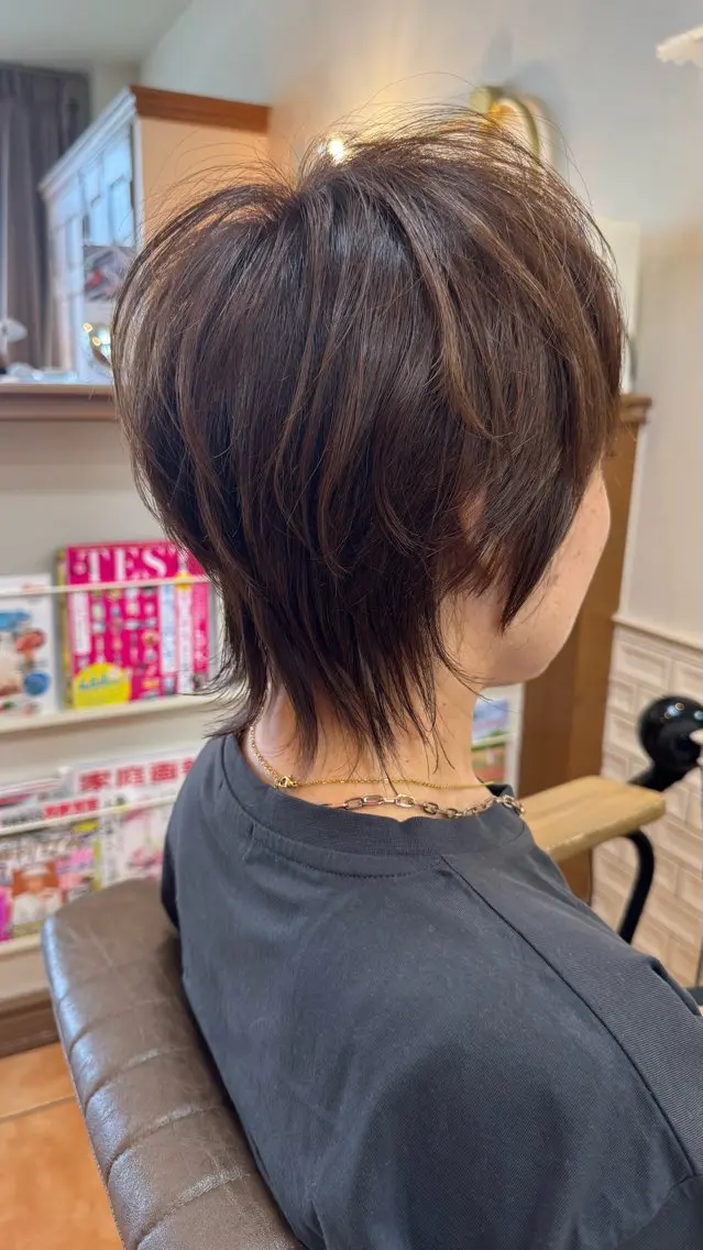 ショート ショートヘア ウルフカット カット ヘアカラー トリートメント 朝の時間を楽に✨ ショート/川元裕範のヘアスタイル