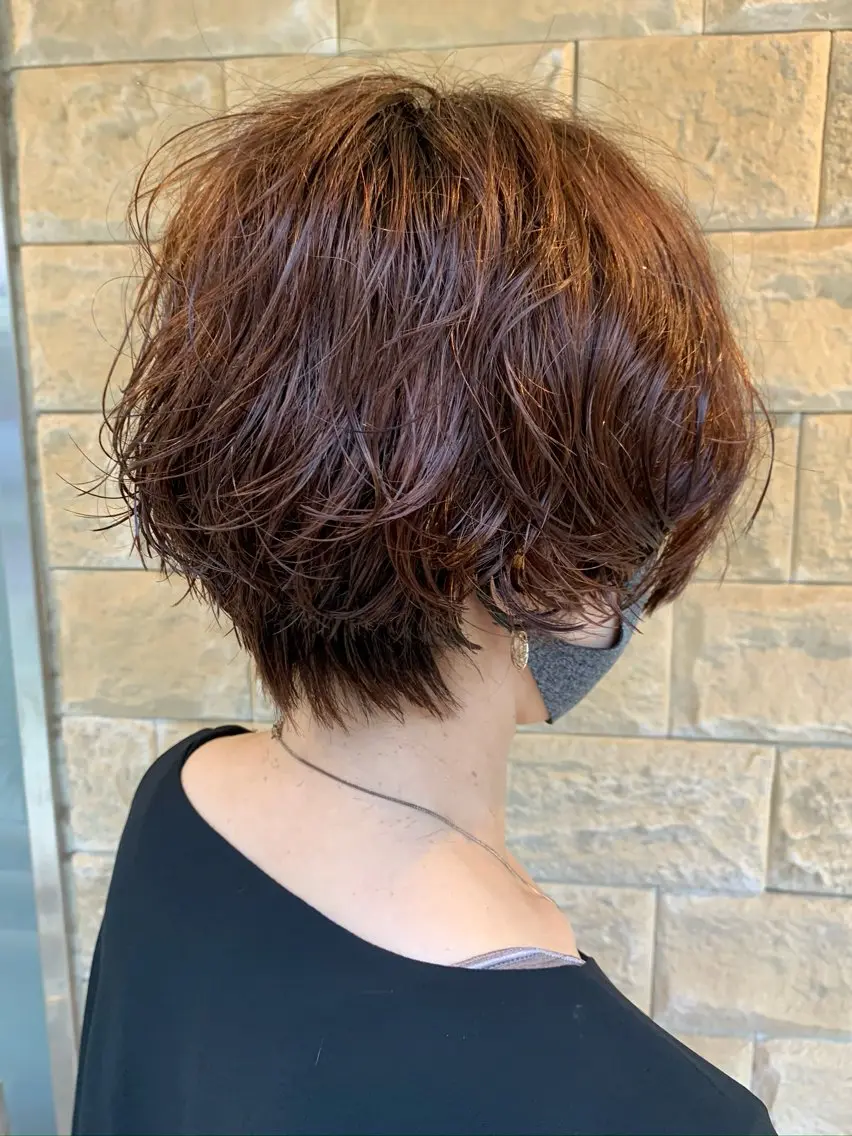 ショート 髪質改善 縮毛矯正 トリートメント 酸熱トリートメント 美髪ストレート AOYAGIのヘアスタイル